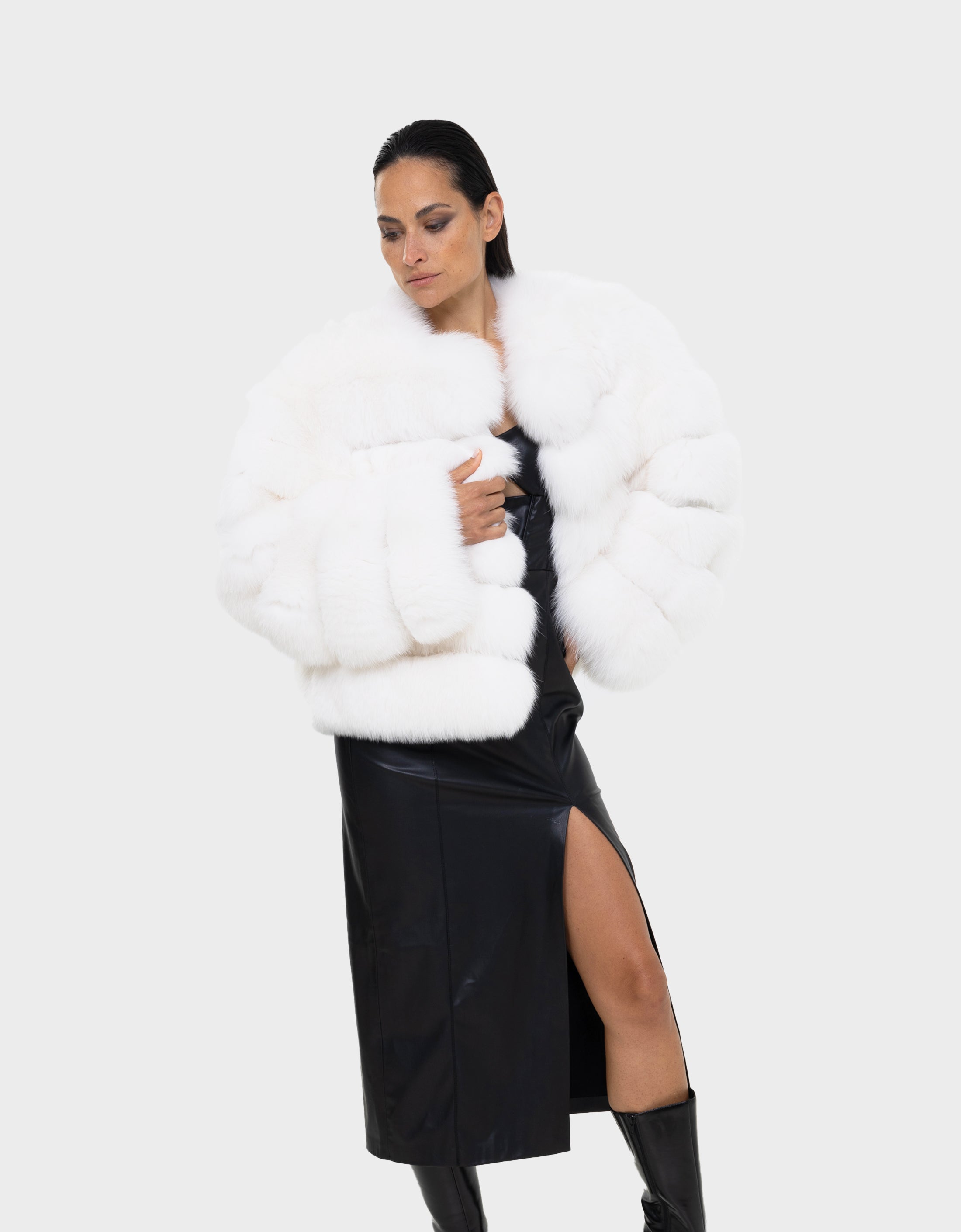 Alicent  White Fox Jacket